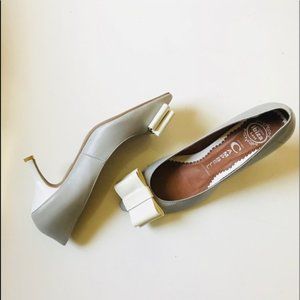 Jeffrey Campbell Situation White Bow Heels